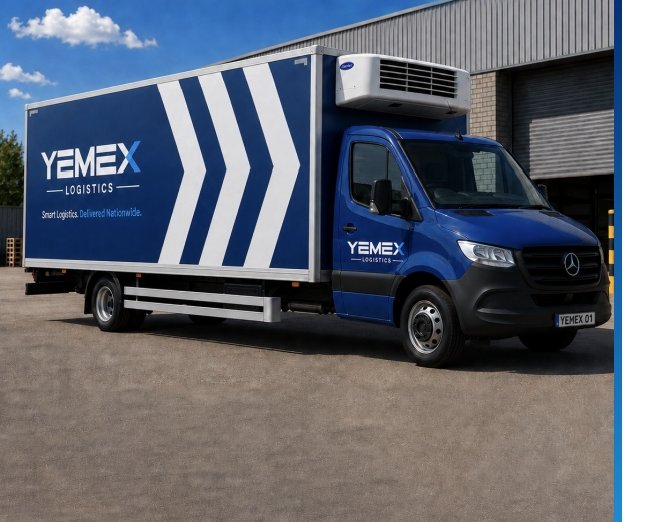 Yemex Logistics vehicles and branding